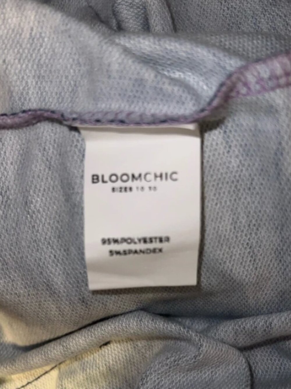 BloomChic Women's 14/16 Purple Blue Gradient Ombre Hoodie - Picture 8 of 8